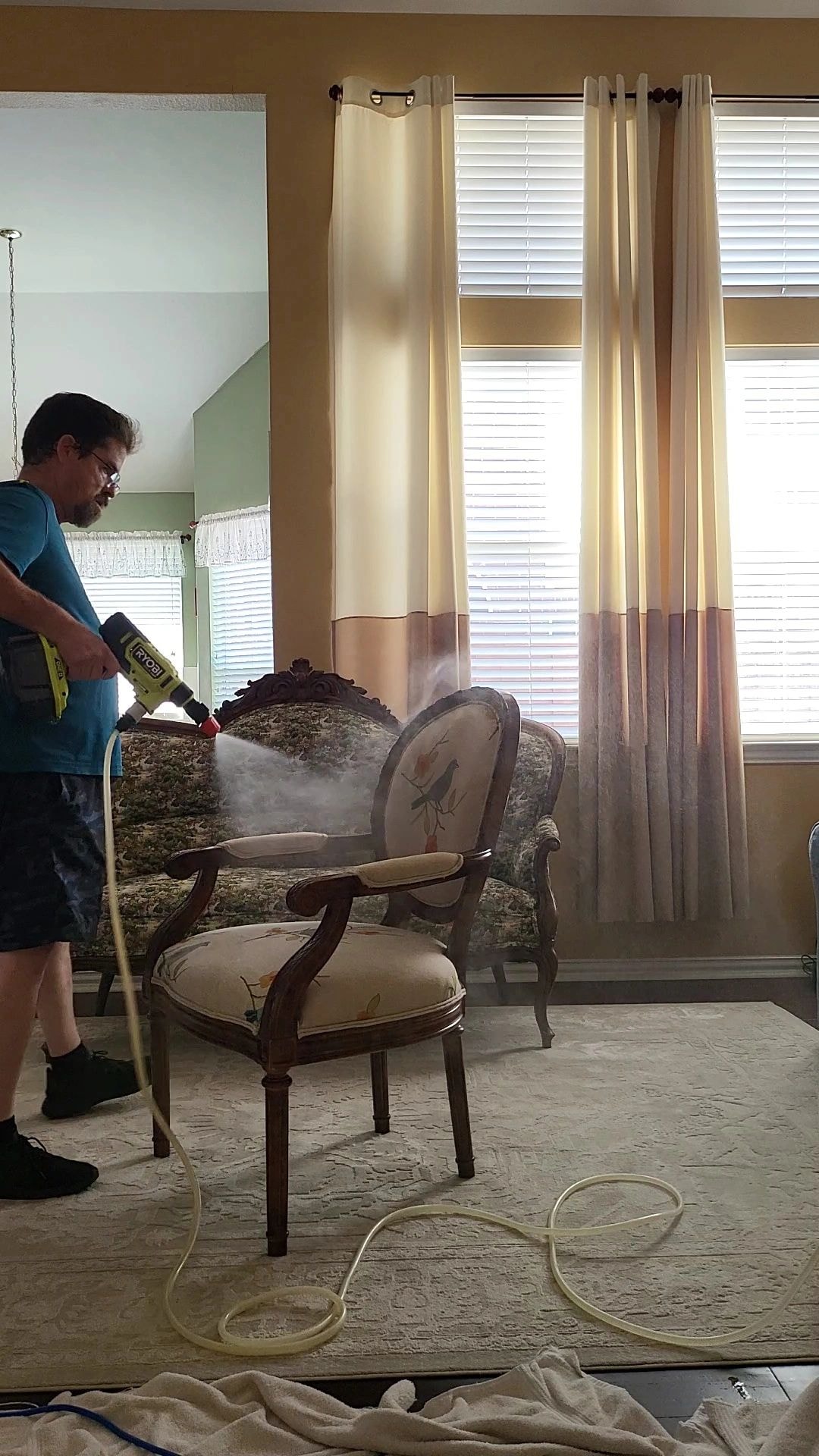 Carpet steam cleaning upholstery